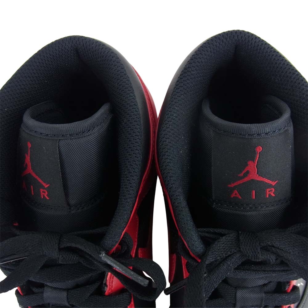 NIKE AIR JORDAN ナイキ ジョーダン 554724-074 1 MID BRED エアジョーダン 1 ミッド ブレッド スニーカー レッド系 ブラック系 29.5cm【新古品】【未使用】【中古】