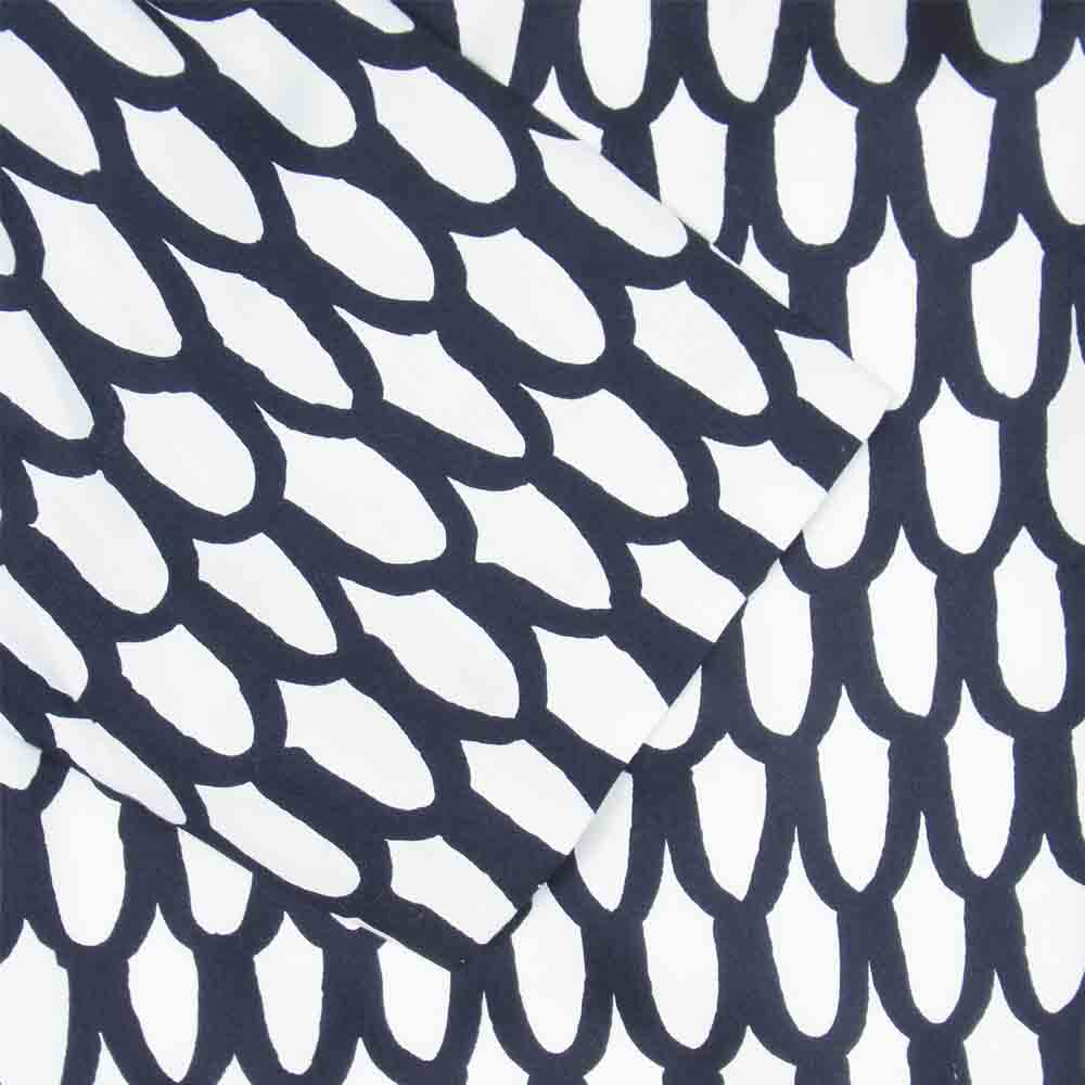 marimekko マリメッコ ELASKA Pikku suom コットン プリント ワンピース 白黒系 38【新古品】【未使用】【中古】
