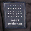 mina perhonen ミナペルホネン MA5521 LYRIC 総柄 刺繍 ウール スカート 日本製 ブラック系 36【中古】