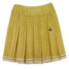 mina perhonen ミナペルホネン KA5377 Swan Lake プリーツ スカート 日本製 イエロー系 1【中古】