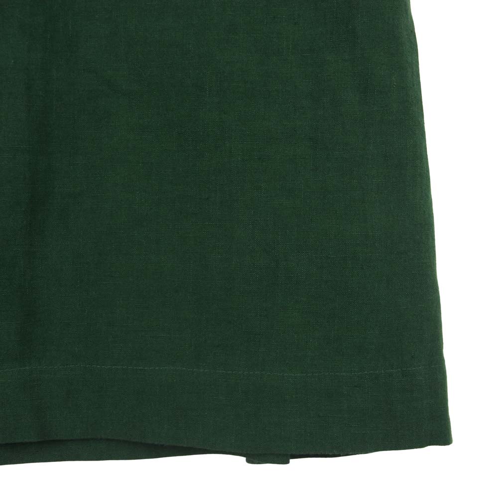 mina perhonen ミナペルホネン QS5800 TORI TO HANA 鳥と花 刺繍 スカート 麻 コットン 日本製 グリーン系 36【中古】