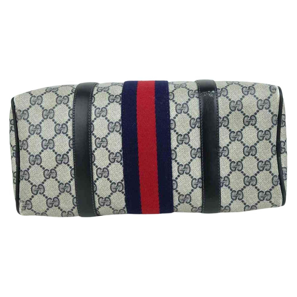GUCCI グッチ オールドグッチ OLD GUCCI シェリーライン ハンド バッグ グレー系 ダークネイビー系【中古】