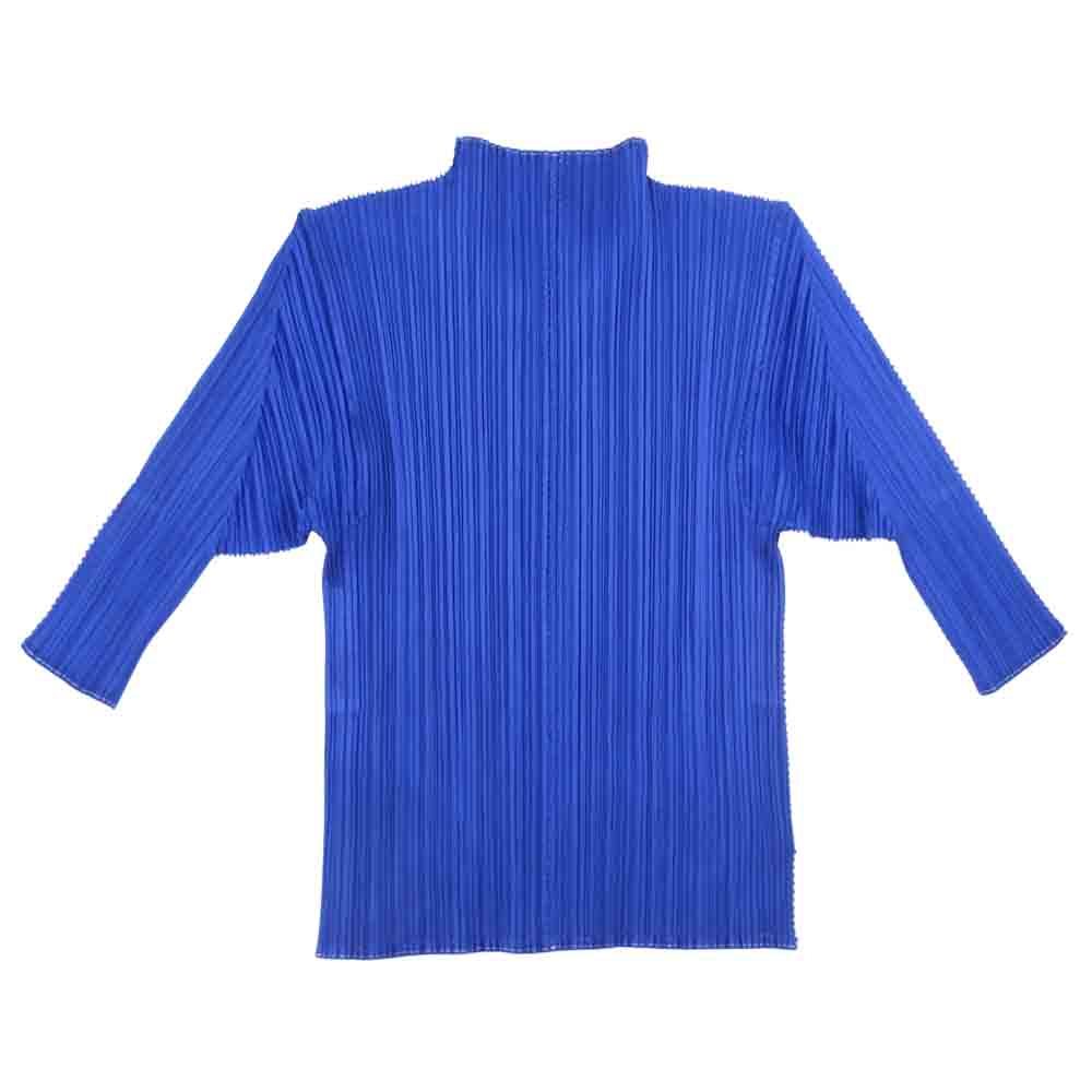 PLEATS PLEASE プリーツプリーズ イッセイミヤケ PP43-JK162 ハイネック 半袖 カットソー パープル系 3【中古】