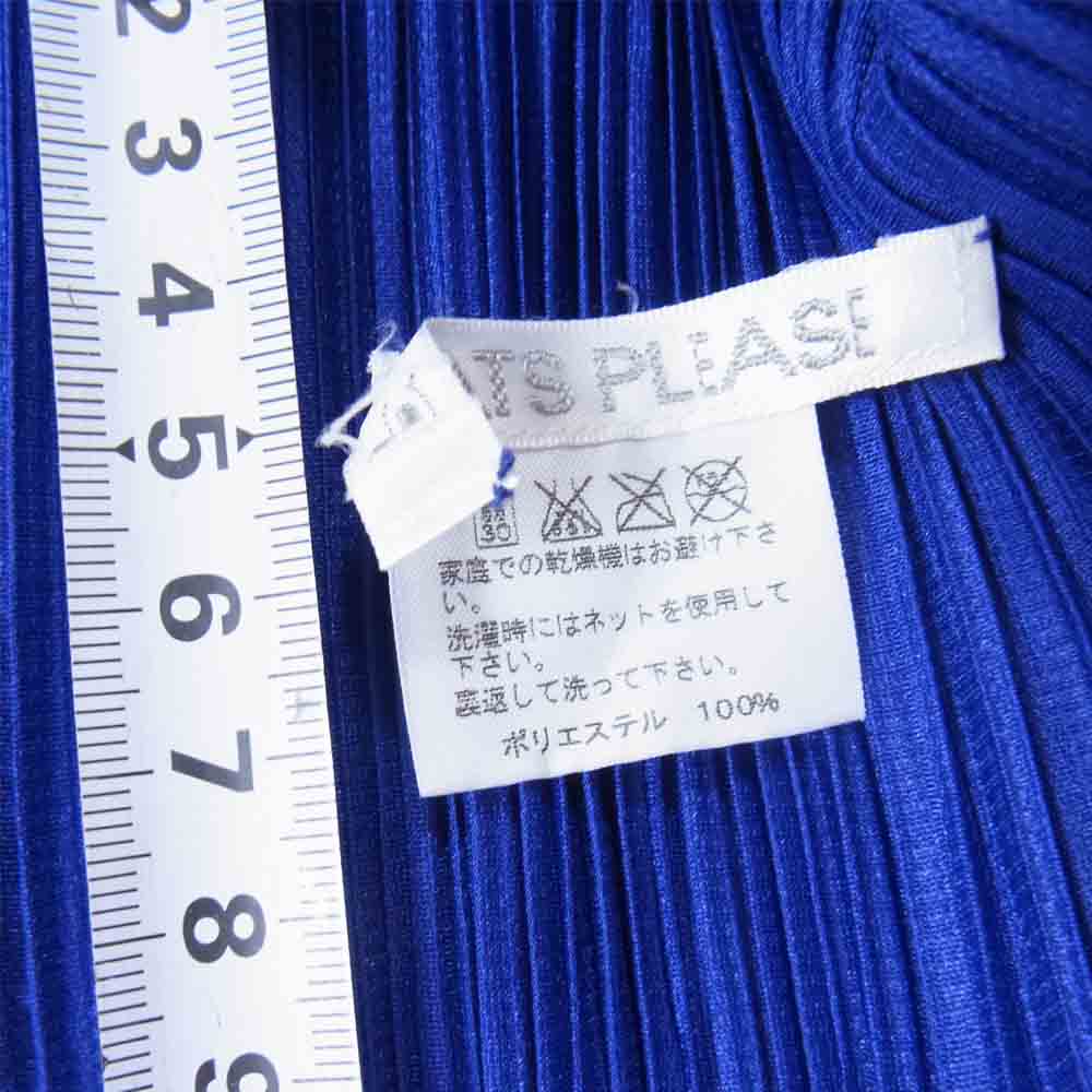 PLEATS PLEASE プリーツプリーズ イッセイミヤケ PP43-JK162 ハイネック 半袖 カットソー パープル系 3【中古】