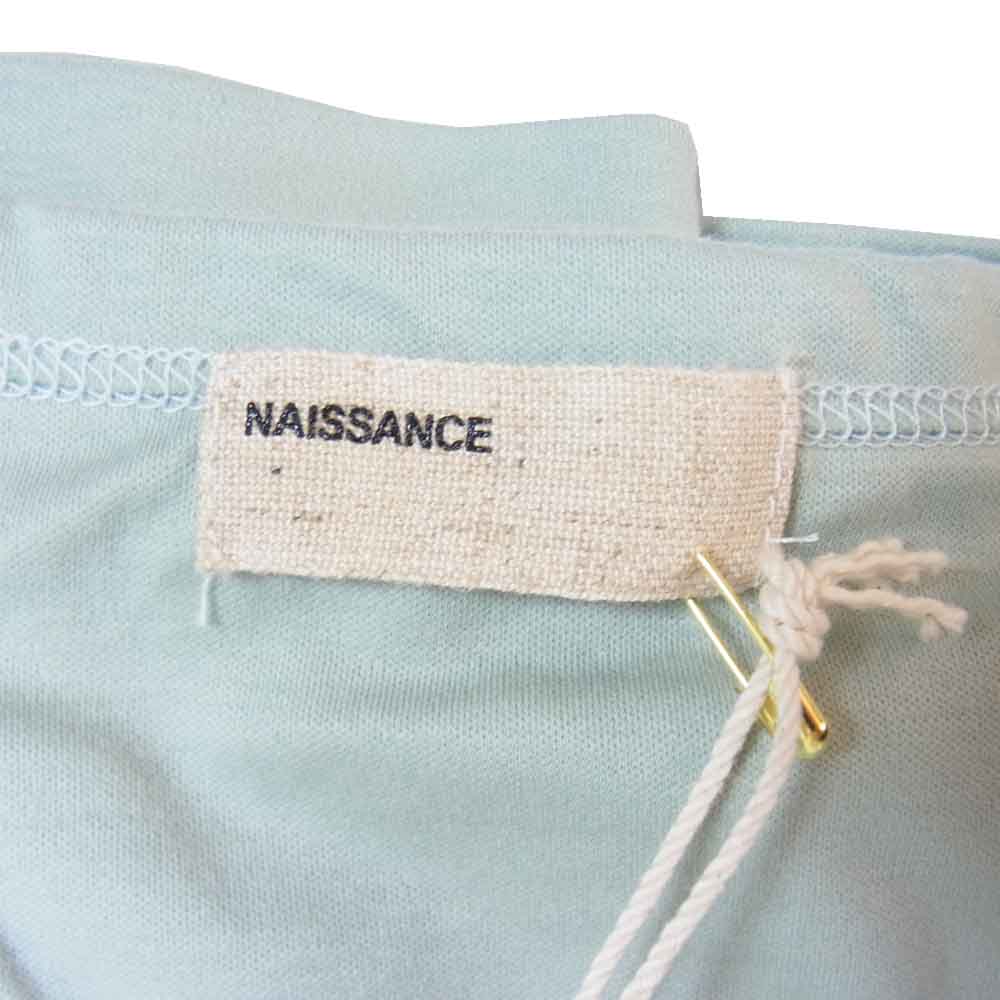 NAISSANCE ネサーンス 21SS 21S-NSA-CS-05 PHOTO T-SHIRT フォト 半袖Tシャツ ライトグリーン系 XL【新古品】【未使用】【中古】