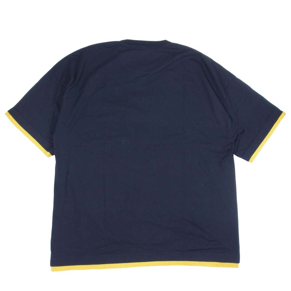 WHITE MOUNTAINEERING ホワイトマウンテニアリング RW2171504 LAYERED WIDE T-SHIRT レイヤード ワイド Tシャツ ブラック系 3【極上美品】【中古】