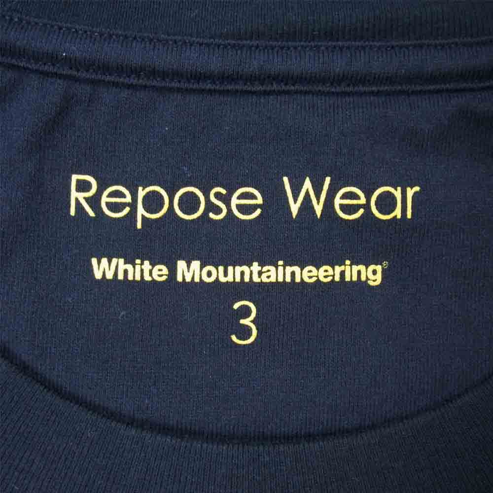 WHITE MOUNTAINEERING ホワイトマウンテニアリング RW2171504 LAYERED WIDE T-SHIRT レイヤード ワイド Tシャツ ブラック系 3【極上美品】【中古】