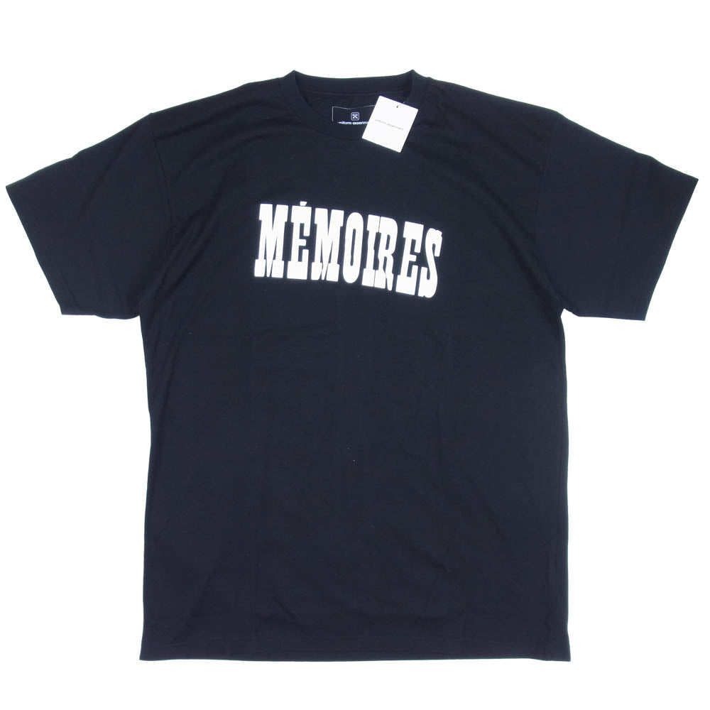 FRAGMENT DESIGN フラグメントデザイン 21SS UE-210008 MEMOIRES TEE ロゴ Tシャツ ブラック系 4【新古品】【未使用】【中古】