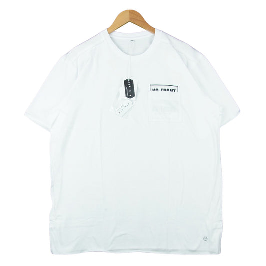 エーケーエーシックス TSW08NFP フラグメント FRAGMENT NO FRGMT POCKET T-SHIRT ポケット 半袖 Tシャツ ホワイト系 XXL【新古品】【未使用】【中古】