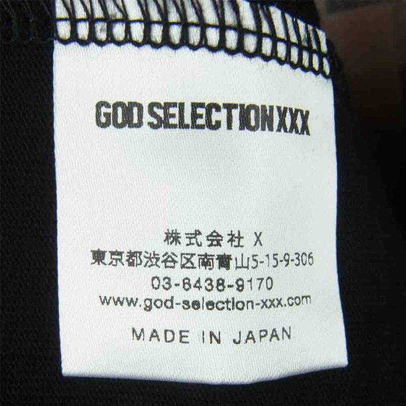 GOD SELECTION XXX ゴッドセレクション ONEPIECE コラボ プリント 半袖 Tシャツ ブラック系 L【極上美品】【中古】