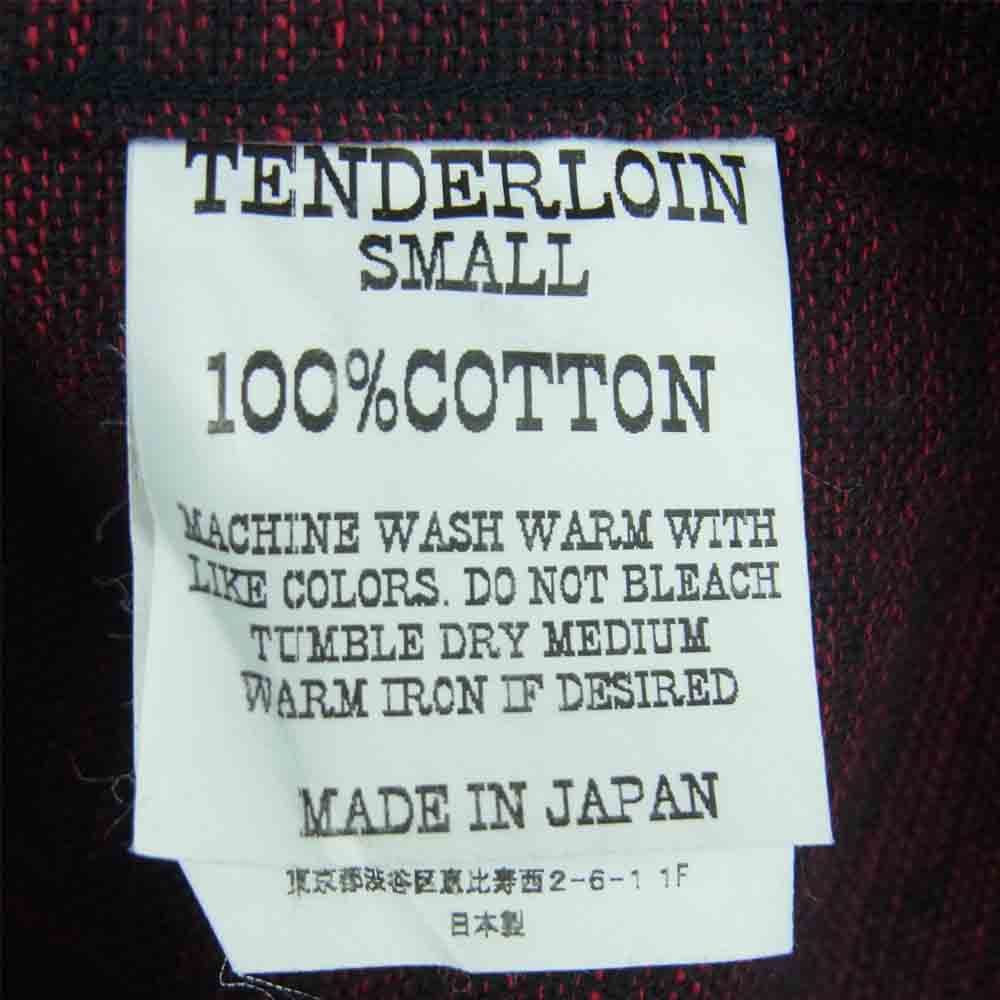 TENDERLOIN テンダーロイン T-BAJA SHT バハ オープンカラー 長袖 シャツ コットン 日本製 エンジ系 S【中古】