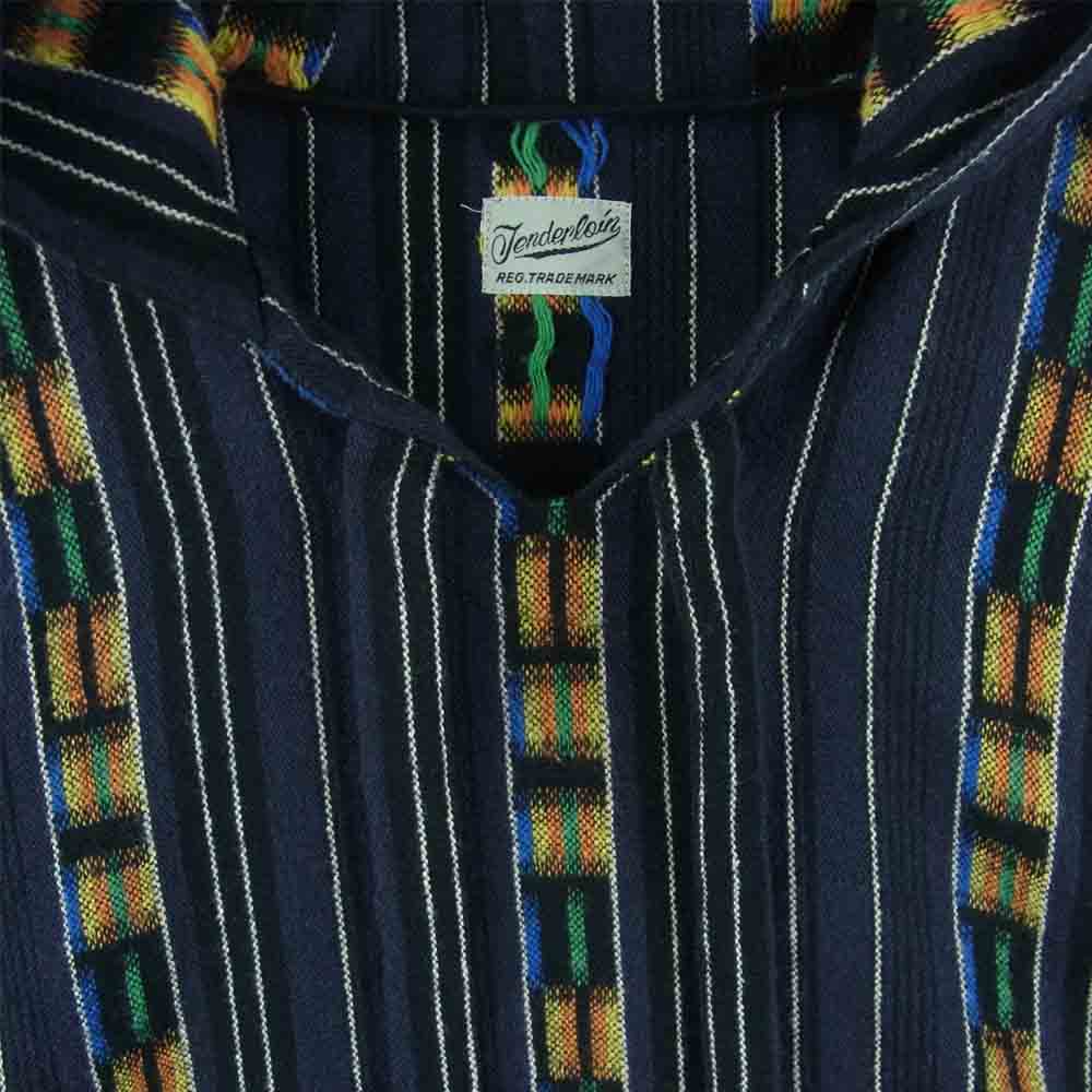 TENDERLOIN テンダーロイン T-NATIVE PARKA メキシカン パーカー コットン 日本製 ネイビー系 M【中古】