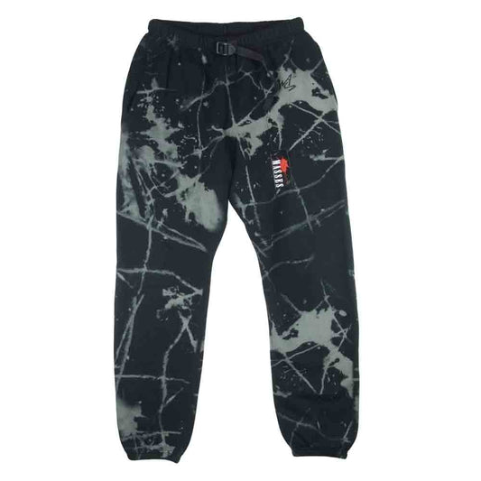 MASSES マシス SWEAT PANTS DC タイダイ スウェット パンツ コットン 日本製 ブラック系 S【中古】