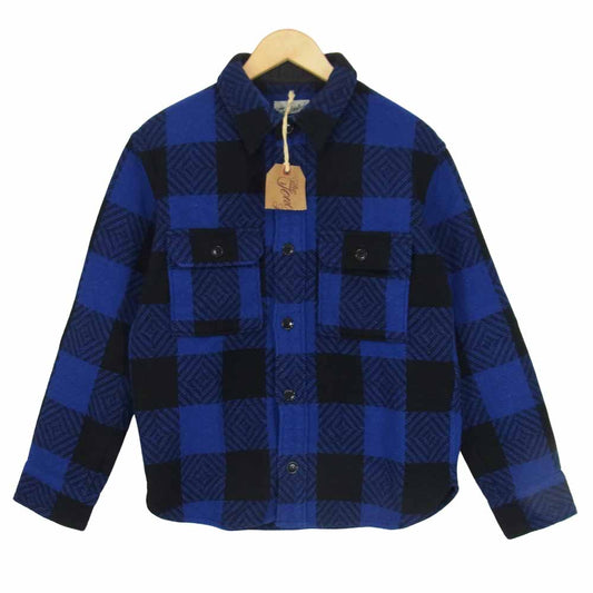 TENDERLOIN テンダーロイン T-BUFFALO SHT JKT バッファロー チェック シャツ ジャケット ブルー ブルー系 XS【中古】