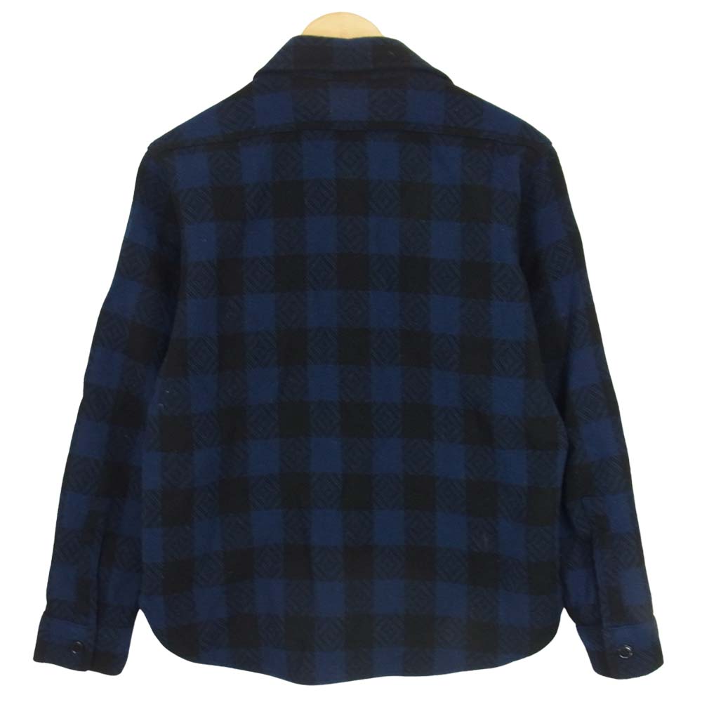 TENDERLOIN テンダーロイン T-BUFFALO SHT JKT バッファロー チェック シャツ ジャケット ネイビー ネイビー系 XS【中古】