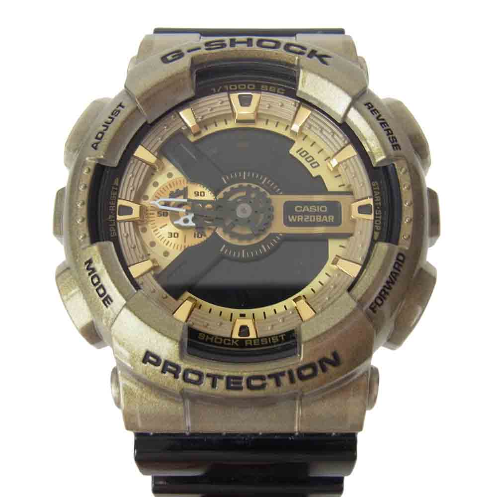 G-SHOCK ジーショック GA-110NE x NEW ERA ニューエラ コラボレーションモデル 腕時計 リストウォッチ ブラック系 ゴールド系【中古】