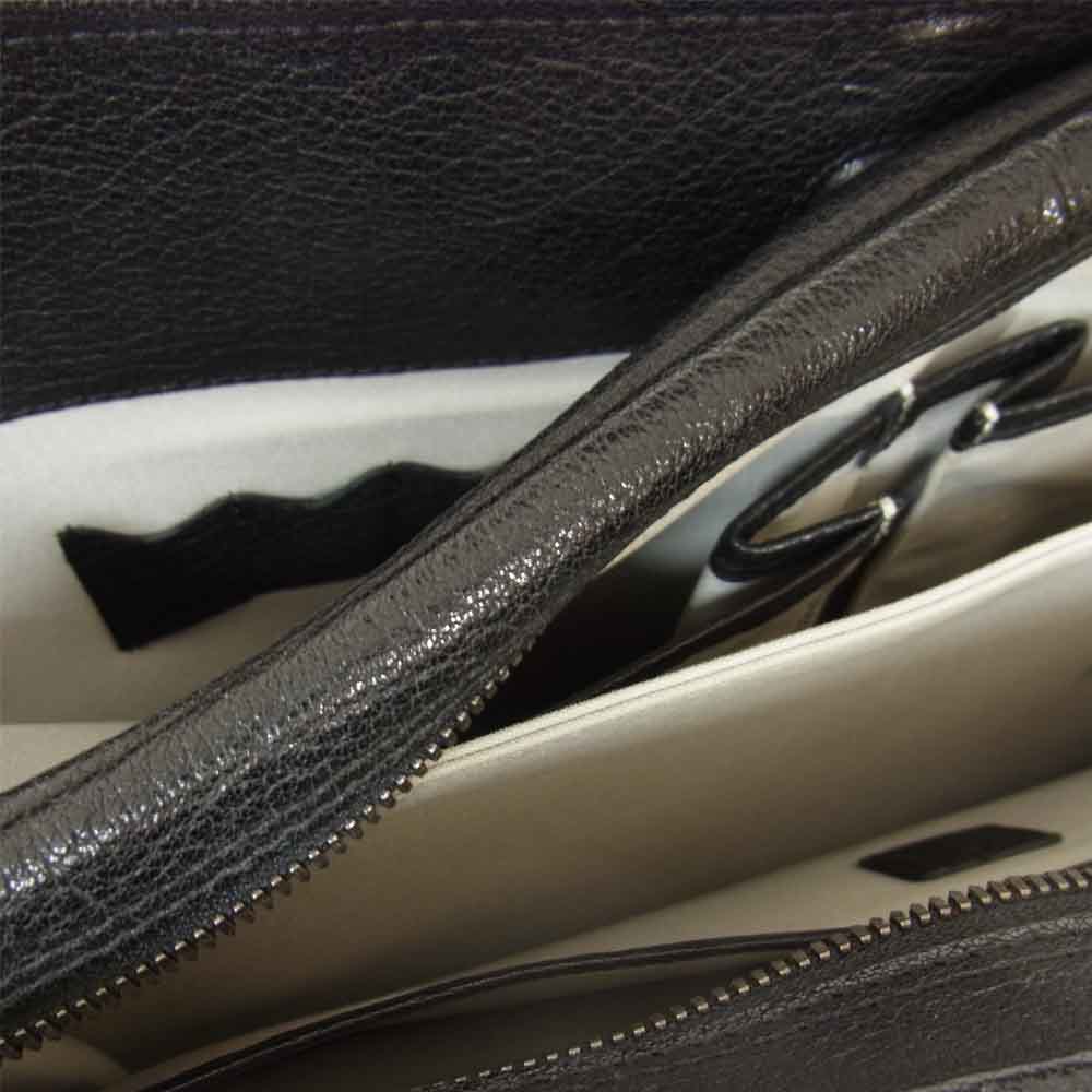 ARMAS アルマス バッファロー ブリーフケース ビジネスバッグ ブラック系【中古】