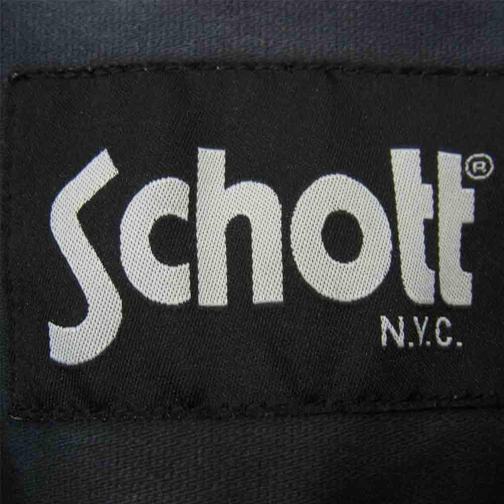 schott ショット 3122000 刺繍入り ワーク ブルゾン チャコール系 L【中古】