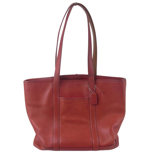 COACH コーチ A3S-5188 レザー トート バッグ レッド系【中古】