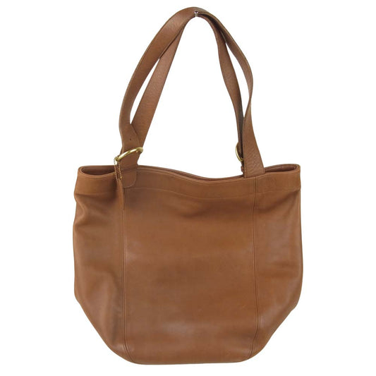 COACH コーチ D5C-4082 レザー ショルダー トート バッグ ブラウン系【中古】
