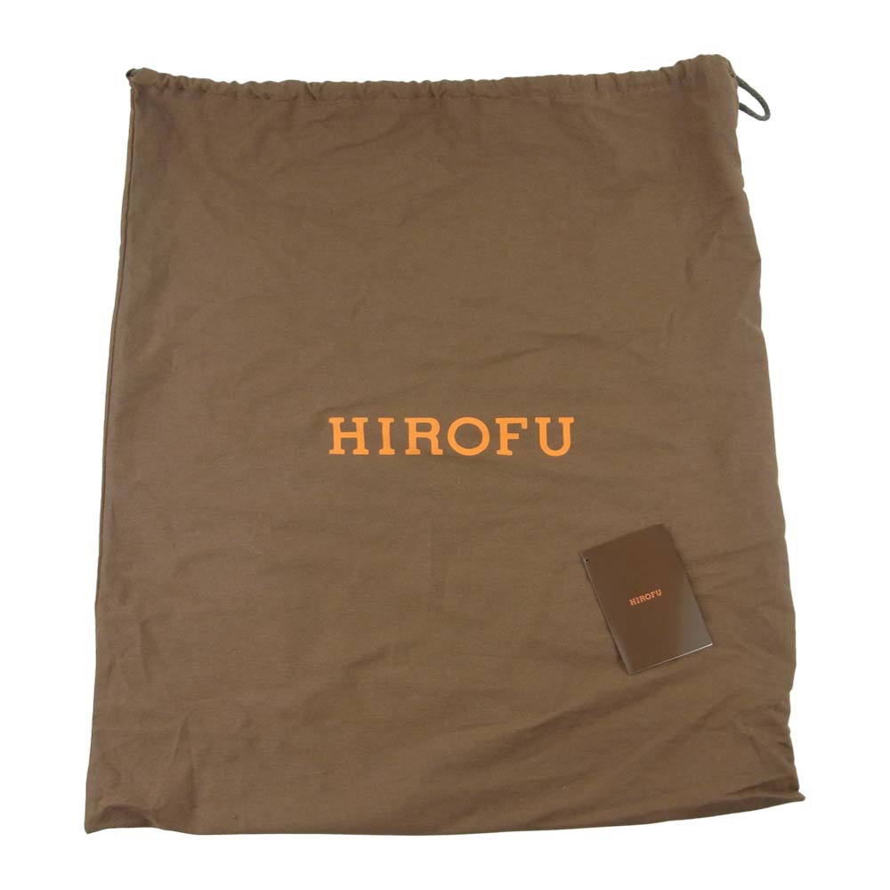 ヒロフ メッシュハンドル レザー ハンド バッグ ベージュ系【中古】