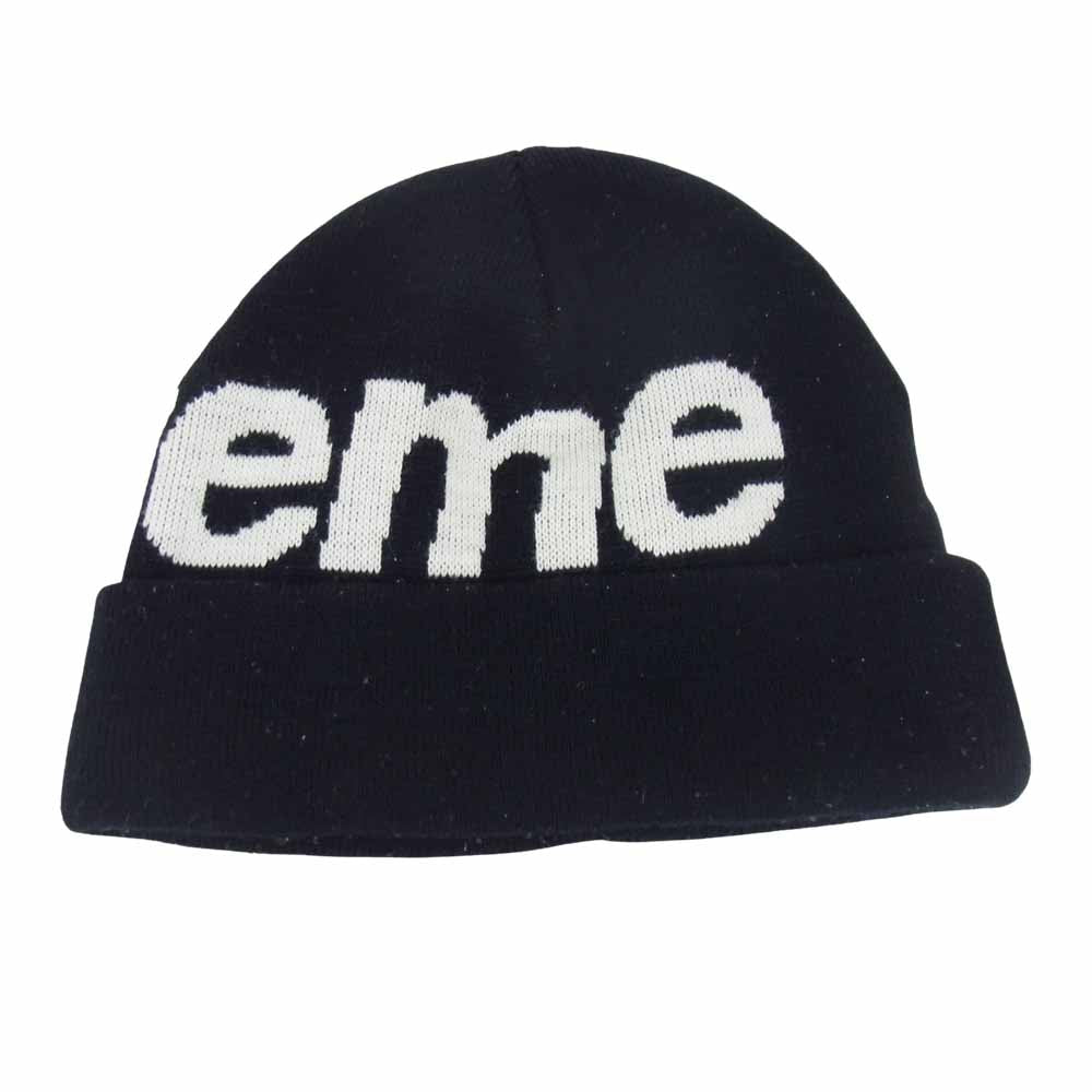 Supreme シュプリーム Big Logo Beanie ビッグ ロゴ ビーニー ブラック系【中古】