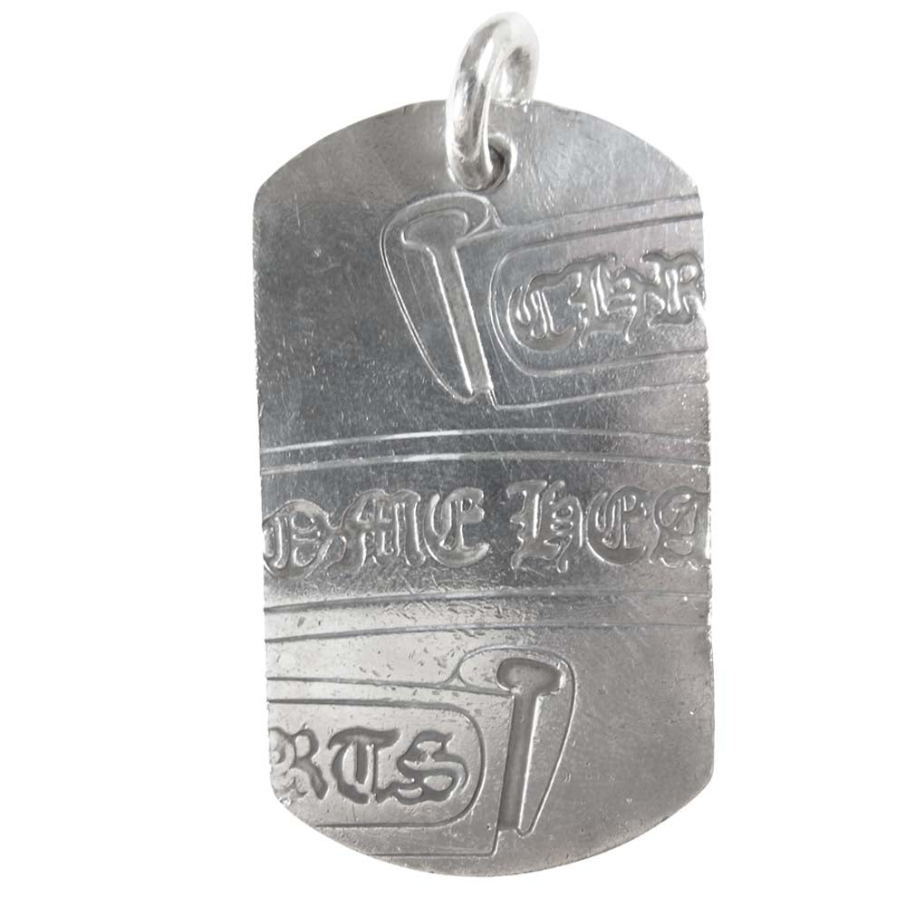 CHROME HEARTS クロムハーツ（原本無） セグメンテッド スクロール ドッグタグ 東京限定 ペンダント トップ シルバー系【中古】
