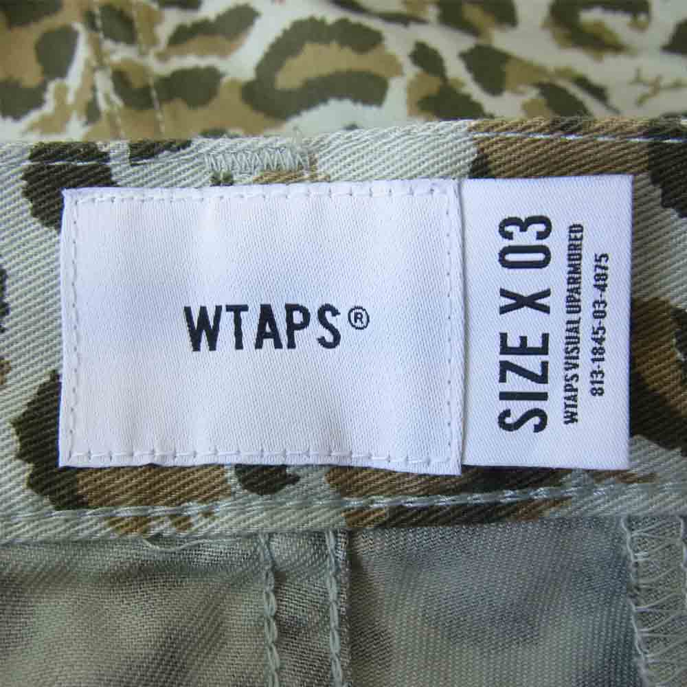 WTAPS ダブルタップス 21SS 211WVDT-PTM03 JUNGLE SHORTS COTTON TWILL CAMO ORIVE ジャングル ショーツ カーキ系 3【中古】