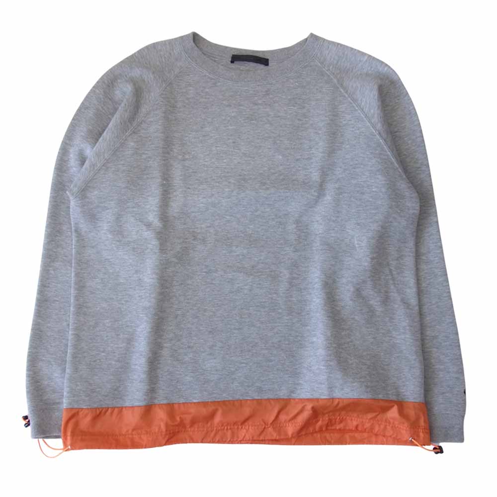 SOPHNET. ソフネット HEM PANEL CODE CREW NECK CUTSEWN 切替 クルーネック カットソー グレー系 XL【中古】
