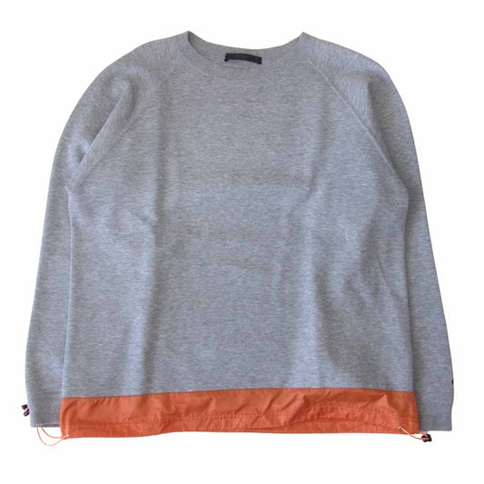 SOPHNET. ソフネット HEM PANEL CODE CREW NECK CUTSEWN 切替 クルーネック カットソー グレー系 XL【中古】