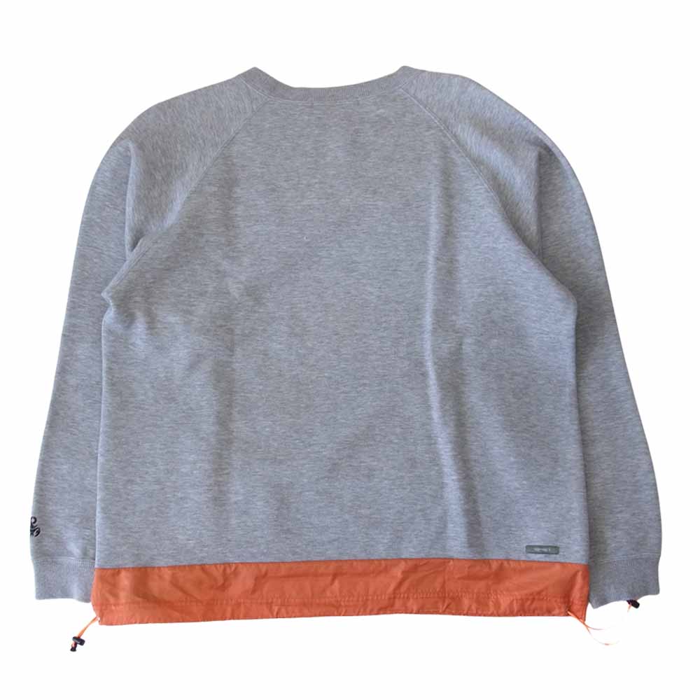 SOPHNET. ソフネット HEM PANEL CODE CREW NECK CUTSEWN 切替 クルーネック カットソー グレー系 XL【中古】