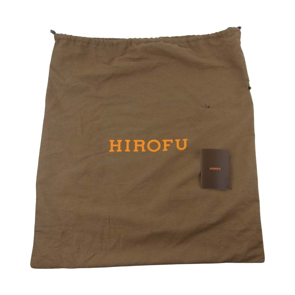 ヒロフ レザー ハンド バッグ 牛革 イタリア製 レッド系【中古】