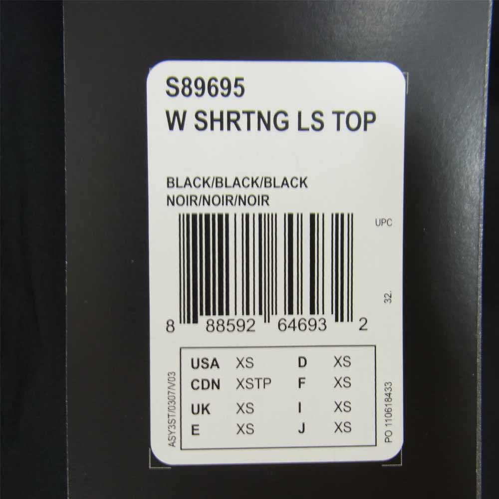 Yohji Yamamoto ヨウジヤマモト Y-3 ワイスリー S89695  W SHRTNG LS TOP プルオーバー 切替 ブラウス ブラック系 XS【美品】【中古】