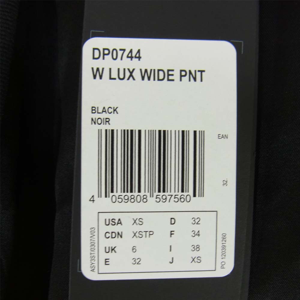 Yohji Yamamoto ヨウジヤマモト Y-3 DPO744 W LUX WIDE PNT ブラック系 XS【極上美品】【中古】