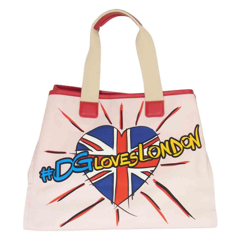 DOLCE&GABBANA ドルチェアンドガッバーナ DG LOVE LONDON ピンク系【美品】【中古】