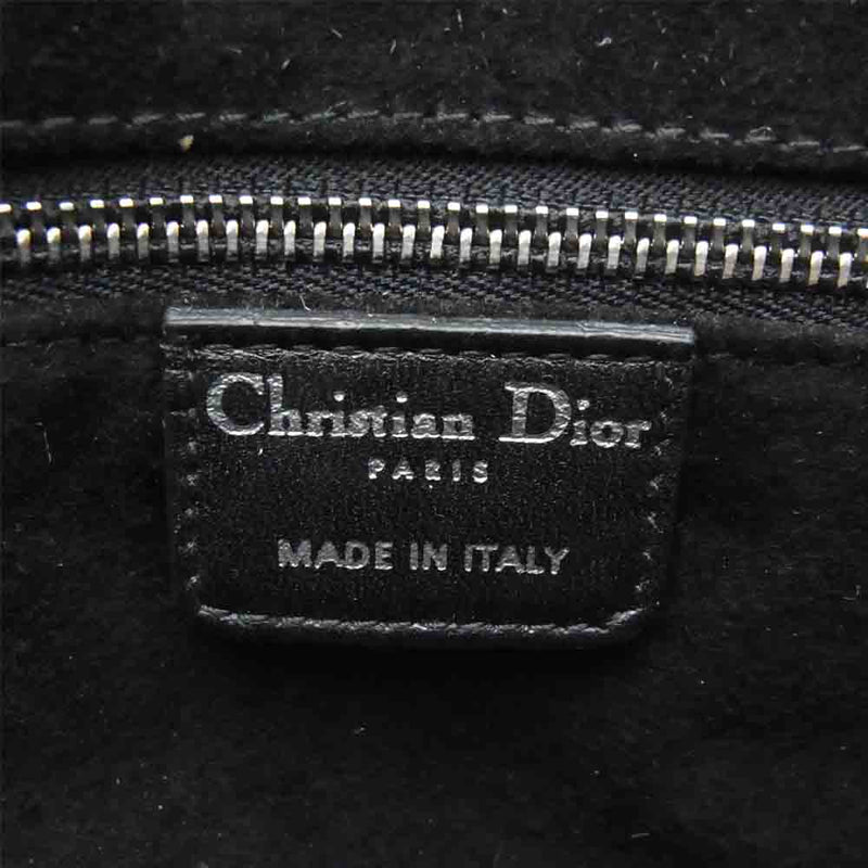 Christian Dior クリスチャンディオール ハラコ チェーン ワンショルダー ハンドバッグ ホワイト系 ブラウン系【中古】