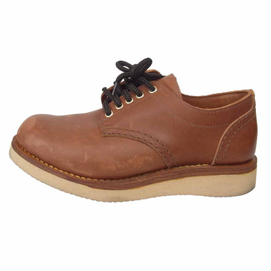 メインランド ブーツ Charles Oxford オックスフォード プレーントゥ シューズ ブラウン系 8【中古】