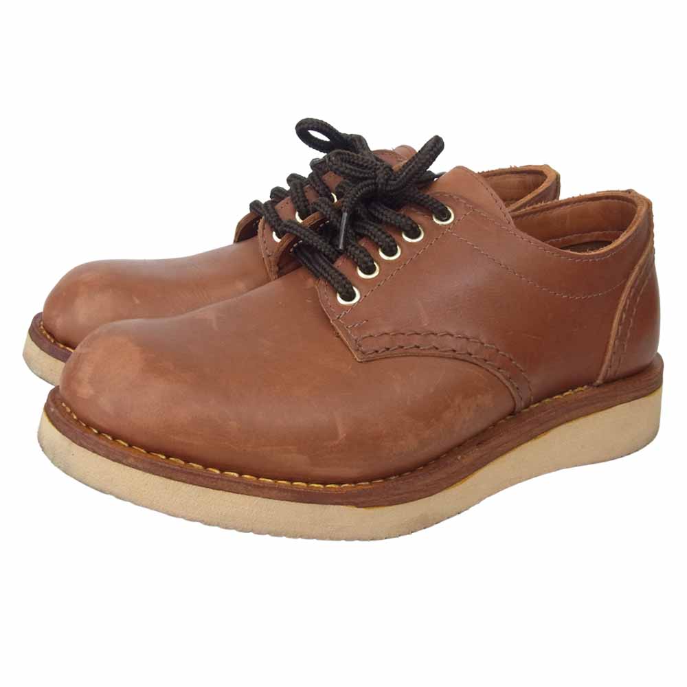 メインランド ブーツ Charles Oxford オックスフォード プレーントゥ シューズ ブラウン系 8【中古】