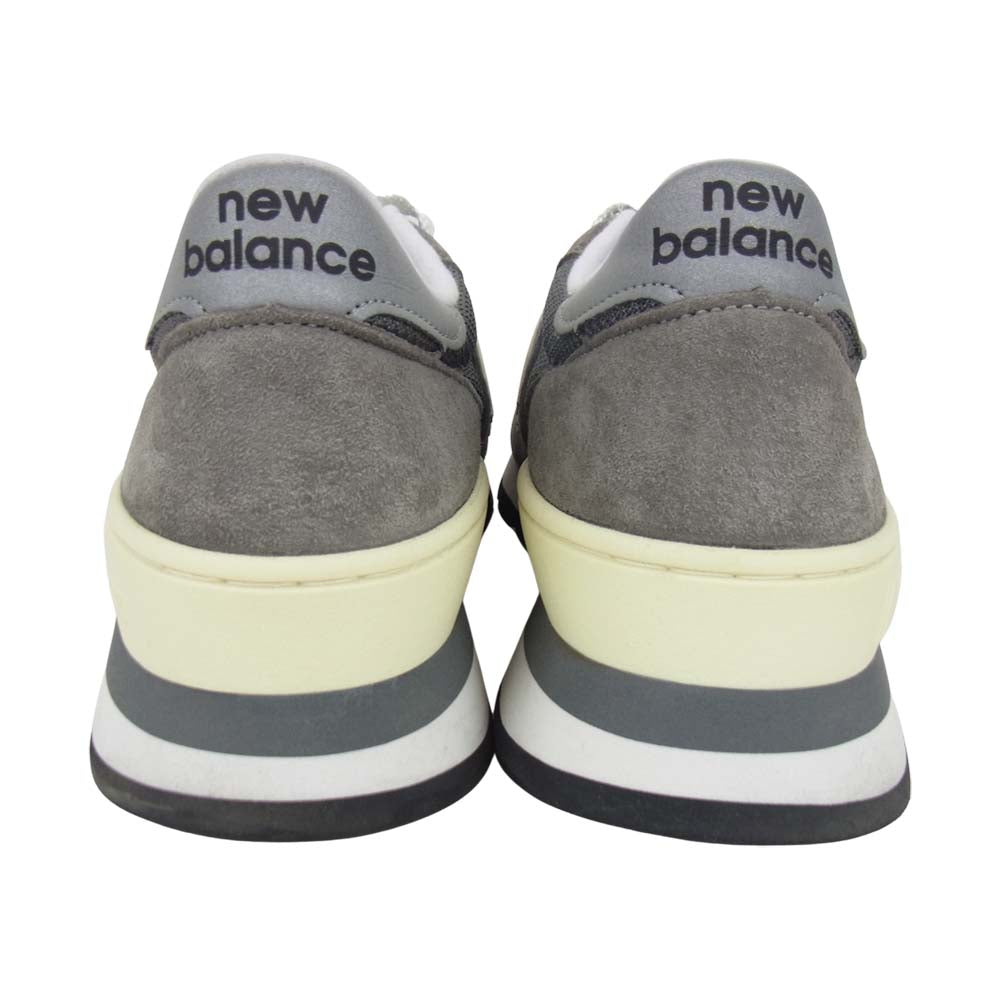 NEW BALANCE ニューバランス USA製 M990 GRY ランニング スニーカー グレー系 27cm【美品】【中古】