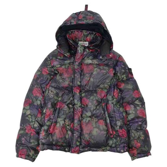Supreme シュプリーム 17AW x Stone Island Lamy Cover Stampato Puffy Jacket パフィー ジャケット マルチカラー系 S【美品】【中古】