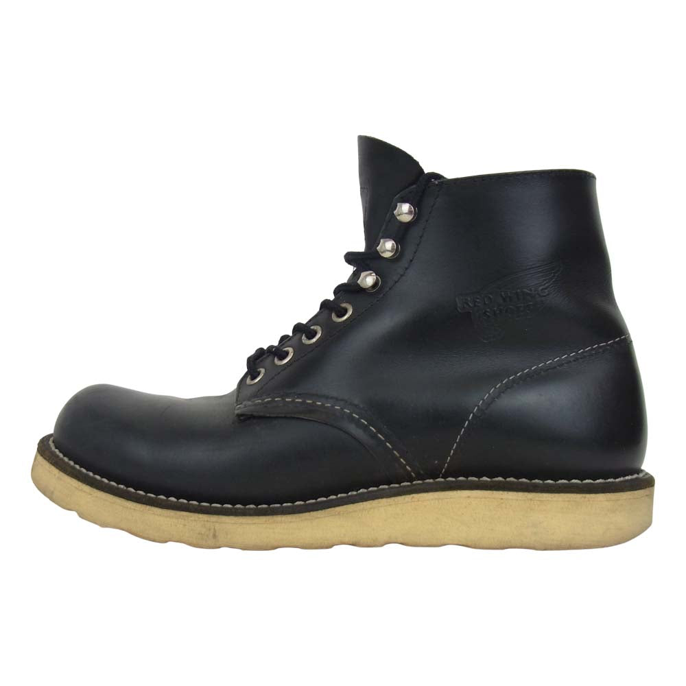 RED WING レッドウィング 8165 CLASSIC PLAIN TOE アイリッシュセッター クラシック プレーントゥ ブーツ ブラック系 US 6 1/2【中古】
