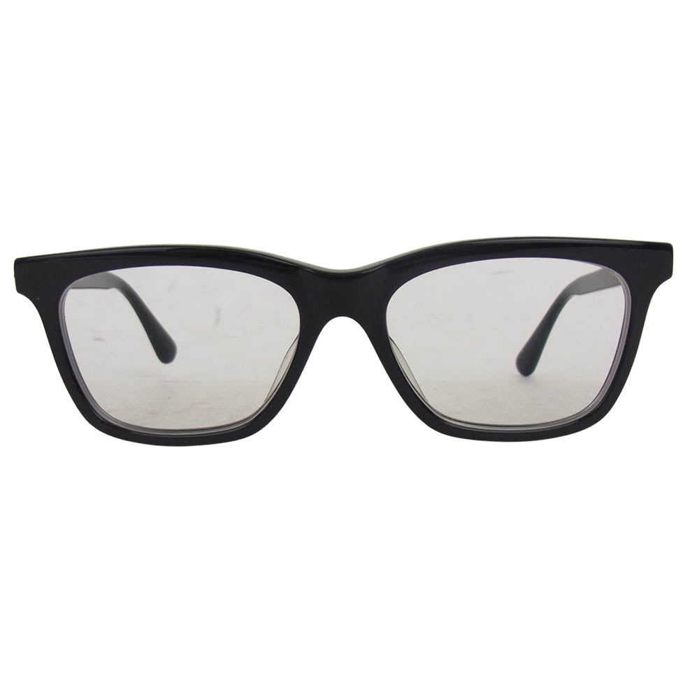CHROME HEARTS クロムハーツ（原本無） 国内正規取扱店購入スタンプ印字冊子付属 RESURECTUM BK サイドCH 度入り ウェリントンメガネ ブラック系【中古】