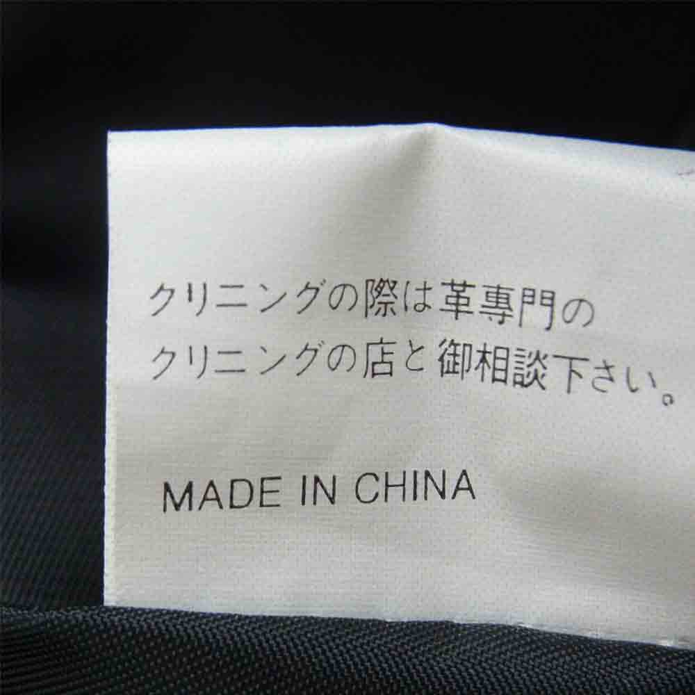 トリッキー COW LEATHER PANTS レザー パンツ 牛革 中国製 ブラック系 L【中古】