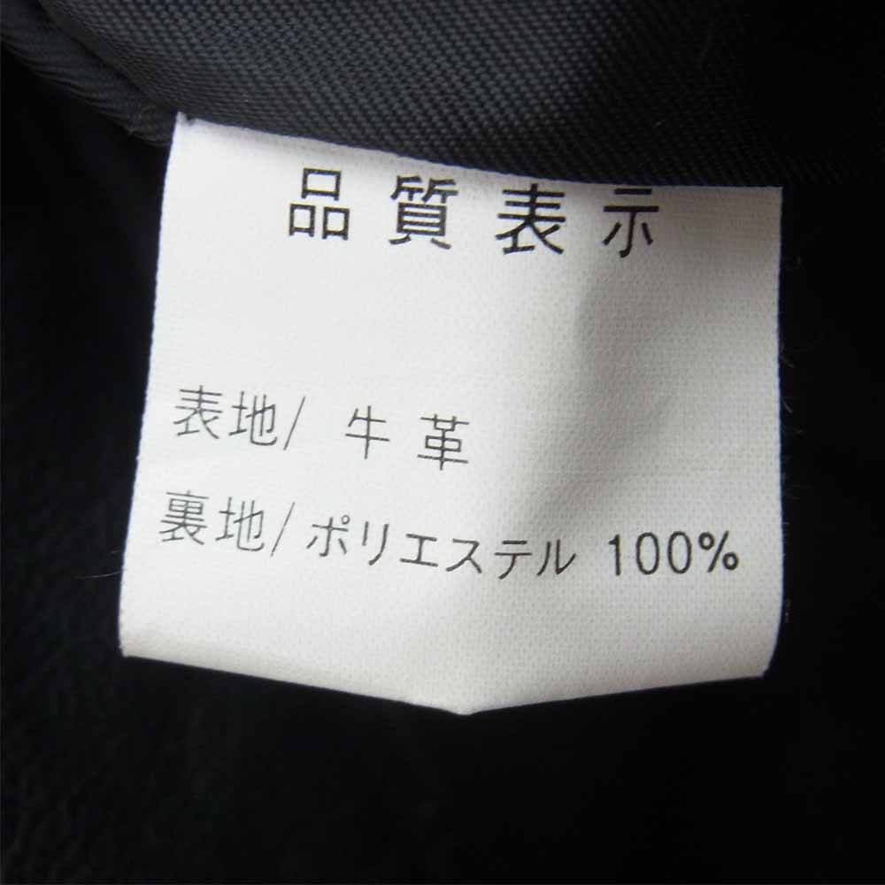 トリッキー COW LEATHER PANTS レザー パンツ 牛革 中国製 ブラック系 L【中古】