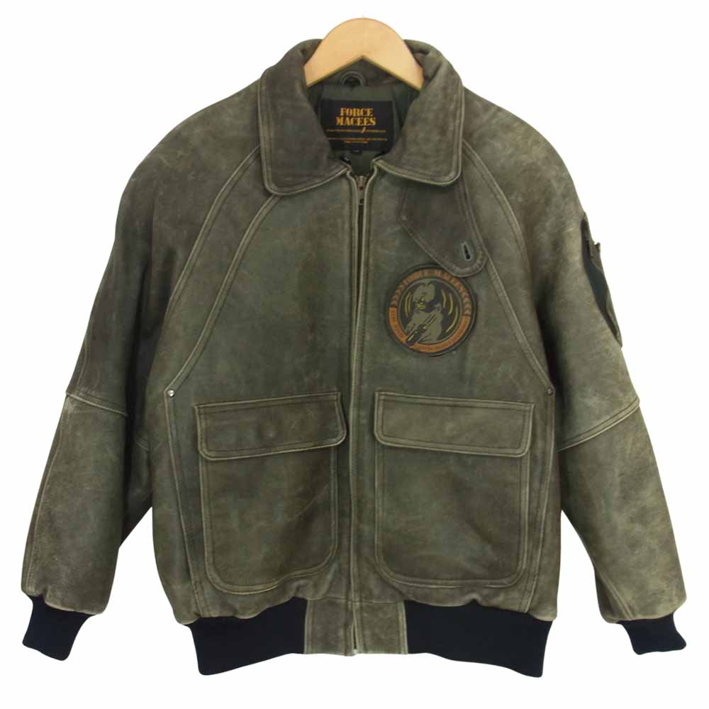 KADOYA カドヤ FORCE MACEES フライト ジャケット カーキ系 M【中古】