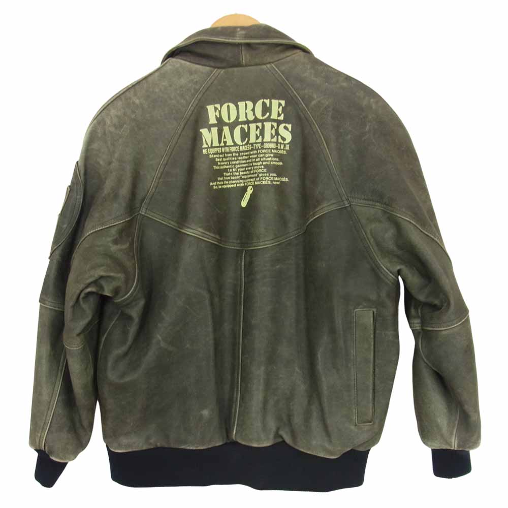 KADOYA カドヤ FORCE MACEES フライト ジャケット カーキ系 M【中古】