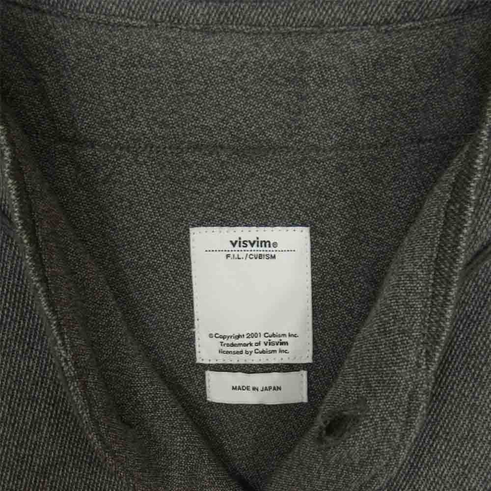 VISVIM ビズビム 17AW 117205011027 DUGOUT SHIRT L/S ダグアウト グレー系 1【中古】