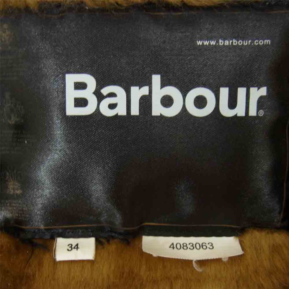 Barbour バブアー BEDALE FUR LINER ビデイル ファー ライナー ブラウン系 34【中古】