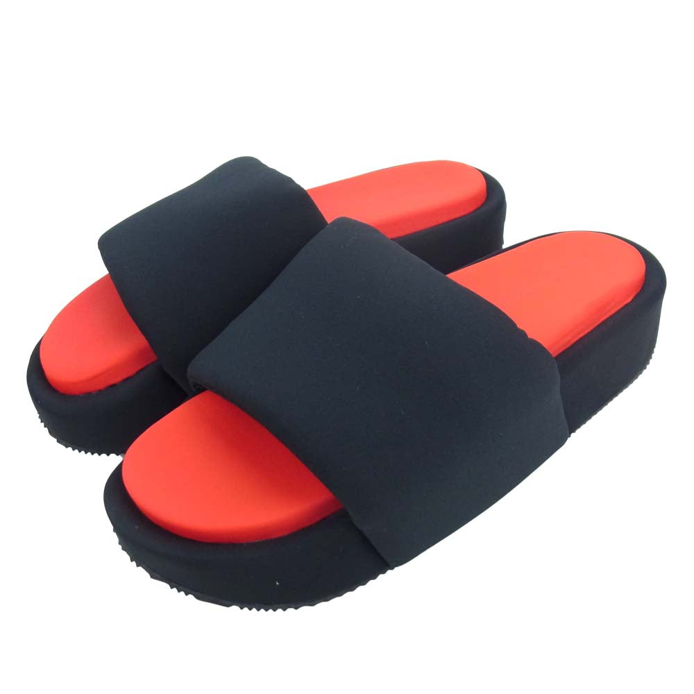 Yohji Yamamoto ヨウジヤマモト Y-3 ワイスリー 21SS FZ4505 SLIDE スライド サンダル シューズ ブラック系 レッド系 27.5cm【極上美品】【中古】