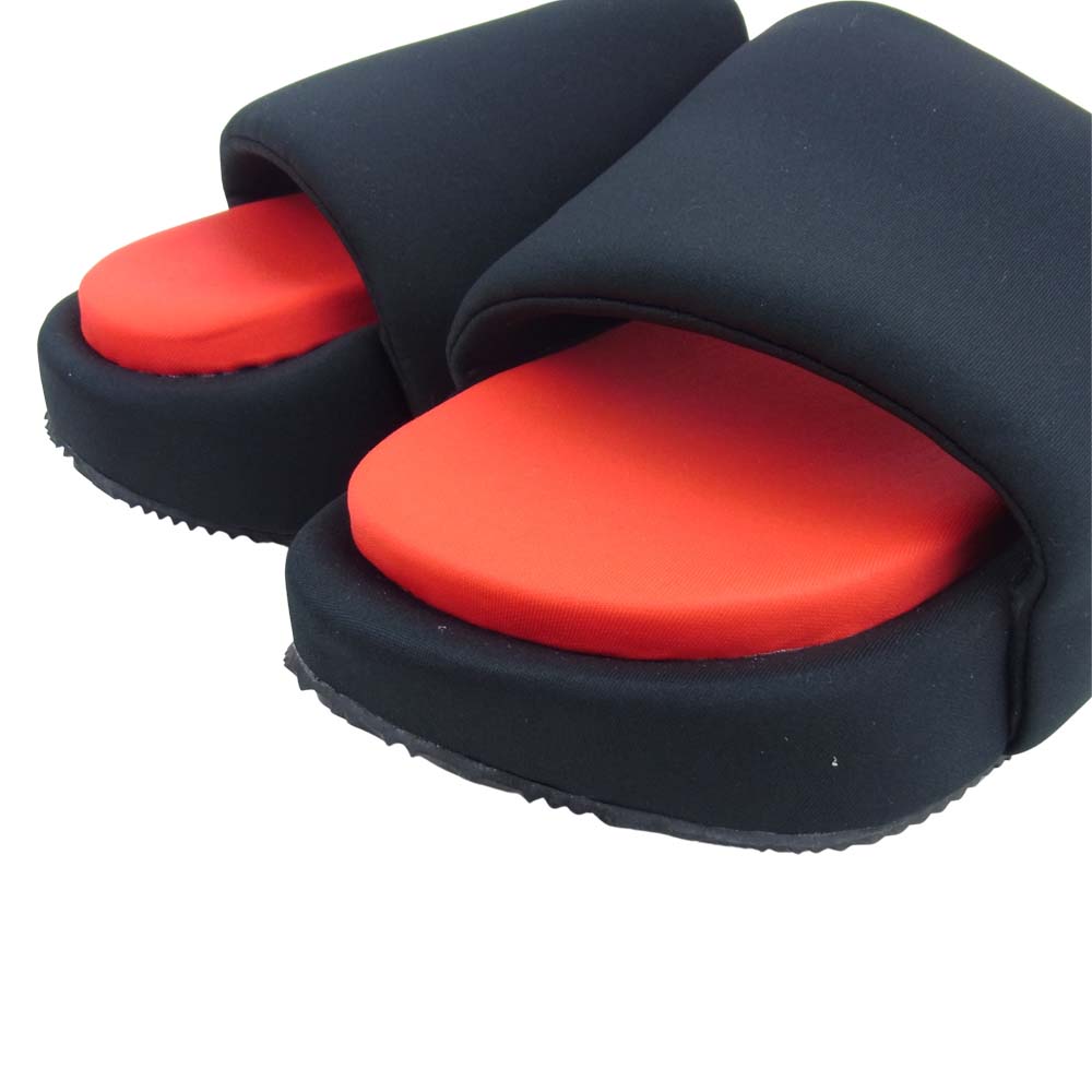 Yohji Yamamoto ヨウジヤマモト Y-3 ワイスリー 21SS FZ4505 SLIDE スライド サンダル シューズ ブラック系 レッド系 27.5cm【極上美品】【中古】